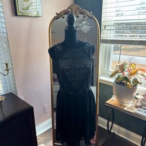 Rewind Black Lace Mini Dress